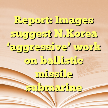 Report: Images suggest N.Korea ‘aggressive’ work on ballistic missile submarine